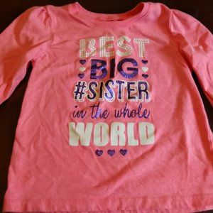 GIRLS PINK LONG SLEEVE TEE